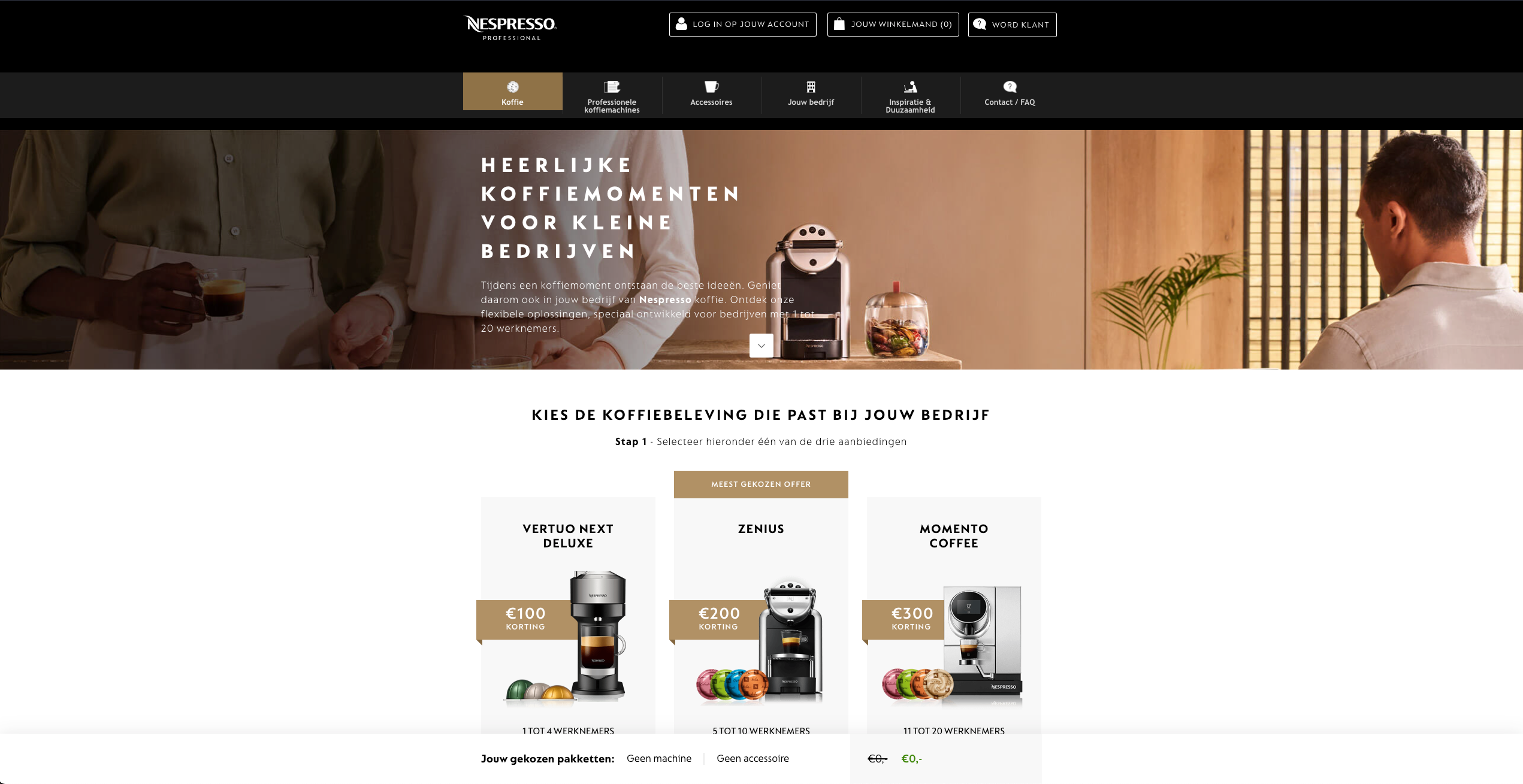 Nespresso - International Coffee Day Landingspagina